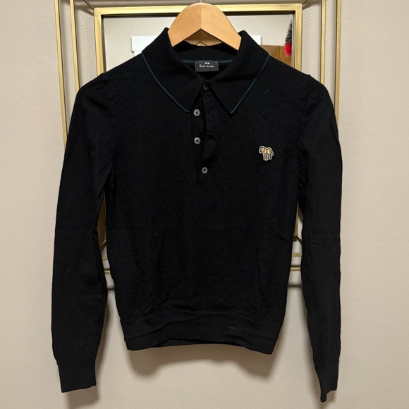 Paul Smith Black Sweater Polo - Picture 1 of 5